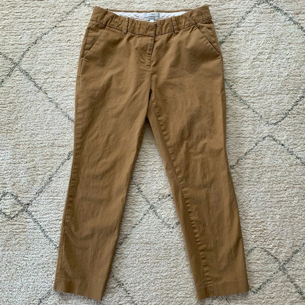 J. Crew Khaki Cafe Capri Pant Size 2